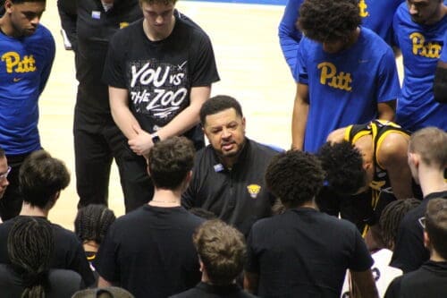 Pitt head coach Jeff Capel against North Carolina 1/28/2025