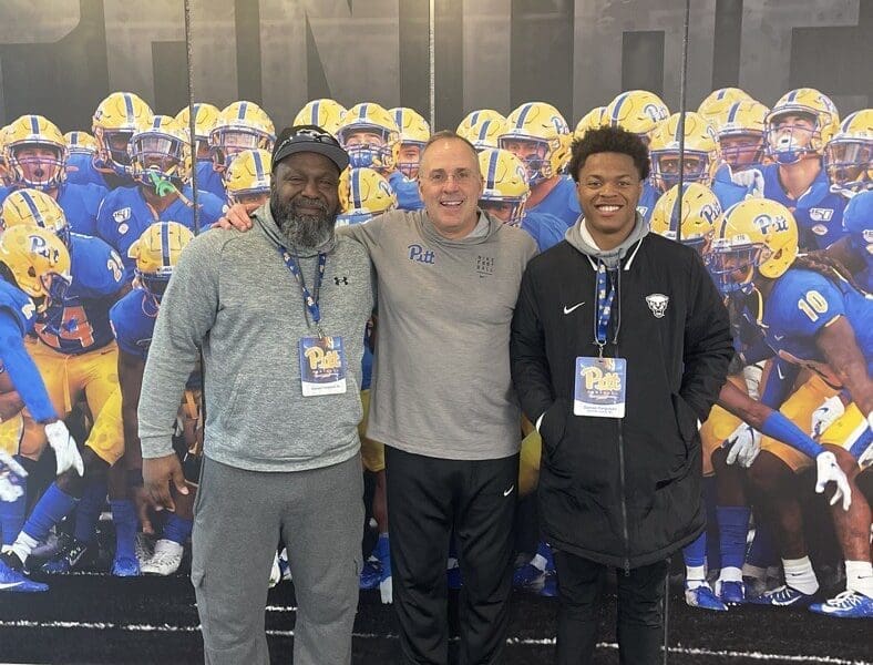 Top Pitt running back target Damon Ferguson during a spring visit. Photo courtesy of Damon Ferguson.
