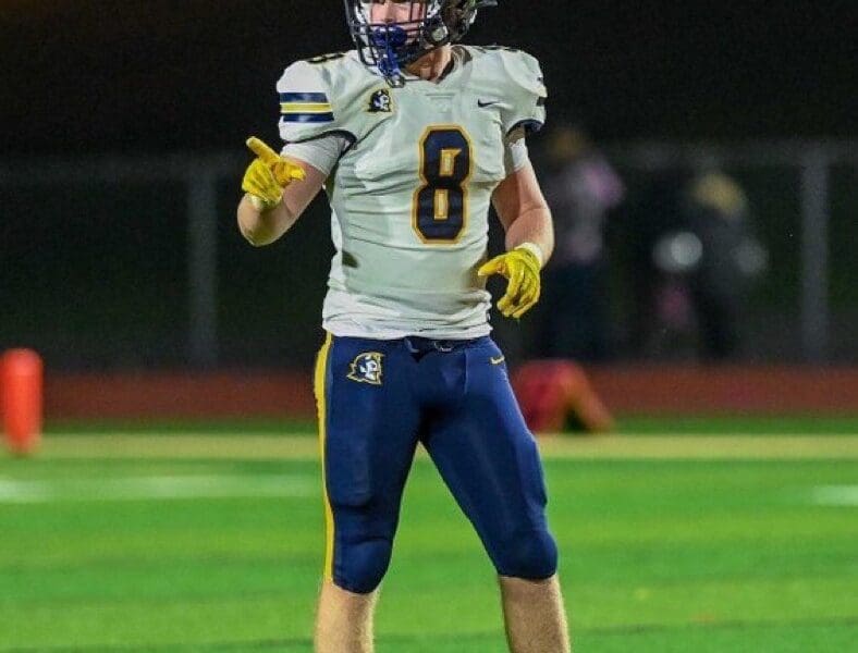 Mt. Lebanon linebacker Grayson Beck commits to Princeton. Photo courtesy of Grayson Beck.