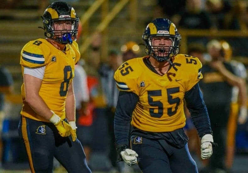 Mt. Lebanon defensive end Jackson Kraemer. Photo courtesy of Kraemer.