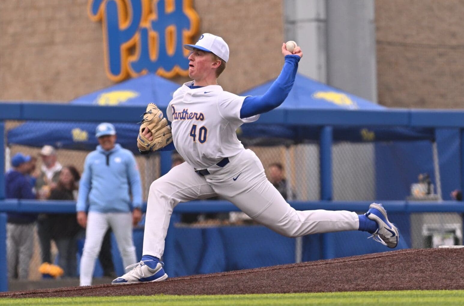 Pitt pitcher Ryan Reed was selected in the 15th round of the 2025 MLB Draft. Photo credit: Pitt Athletics.