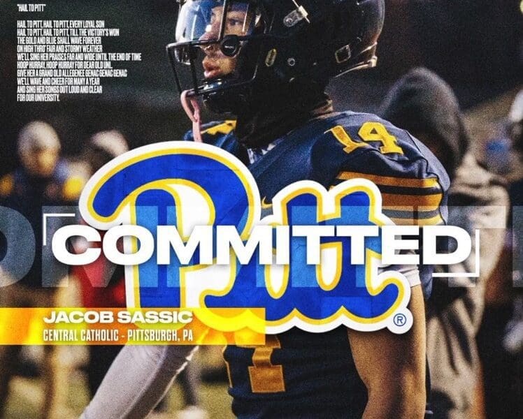 Pitt football adds Pittsburgh Central Catholic WR Jacob Sassic