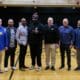 Imani Christian Head Coach LaRoi Johnson, along with Pitt head coach Pat Narduzzi, defensive line coach Charlie Partridge and safeties coach Cory Sanders and Penn State associate head coach, defensive recruiting coordinator and cornerbacks coach Terry M. Smith, plus defensive coordinator/linebackers coach Tom Allen all took a picture together with Johnson and Imani head of school Paulo Nzambi.