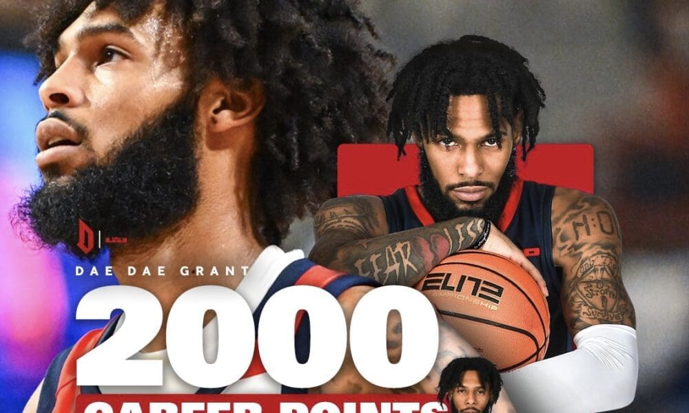 Duquesne Basketball star guard Dae Dae Grant scored his 2000th point with a 3-pointer against Rhode Island