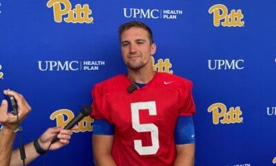 Pitt quarterback Phil Jurkovec.