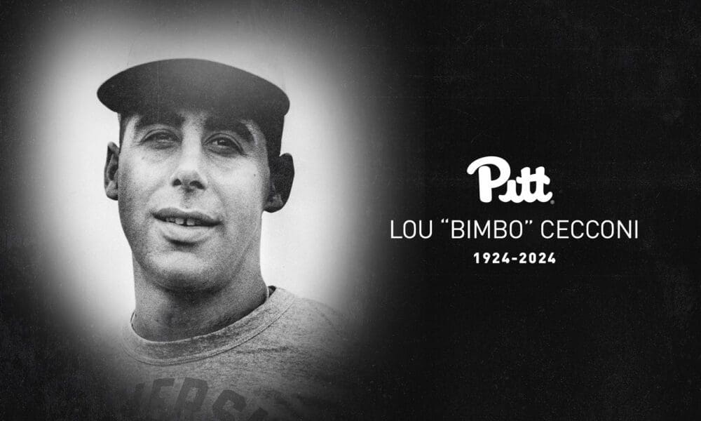 Former Pitt three-sport star Lou "Bimbo" Cecconi died at 95