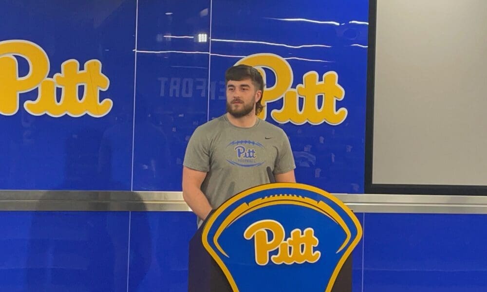 Pitt tight end Gavin Bartholomew.