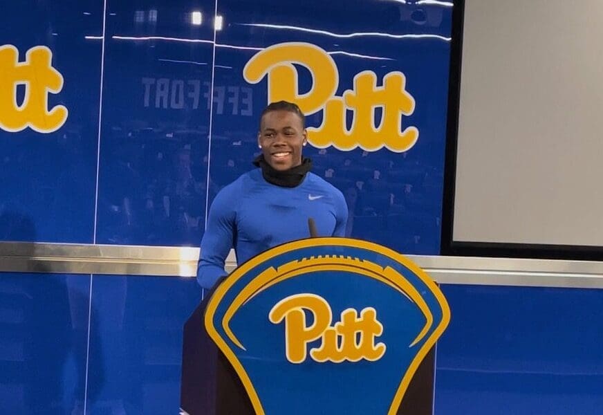 Pitt wide receiver Konata Mumpfield.
