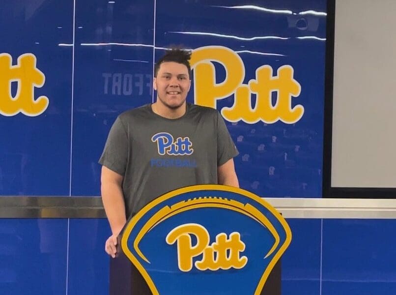 Pitt offensive lineman Branson Taylor.