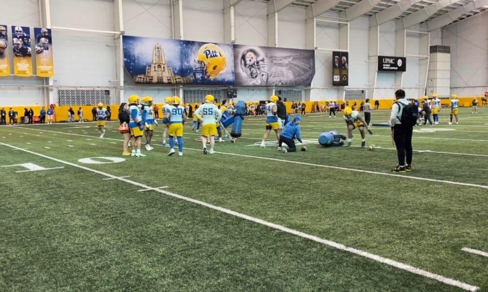 Pitt spring practice.