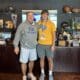 Pitt head coach Pat Narduzzi next to Class of 2025, Maryland defensive end Kamden Laudenslager