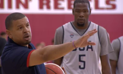 Team USA olympic basketball coach Jeff Capel spoke about Team USA's LeBron, Durant, Curry in basketball competition at the Paris Olympic Games