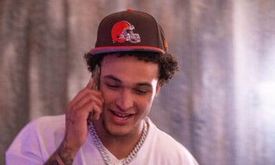 Pitt safety and Peters Township product Donovan McMillon signed with the Cleveland Browns. April 26, 2025 / Nathan Breisinger. PSN.