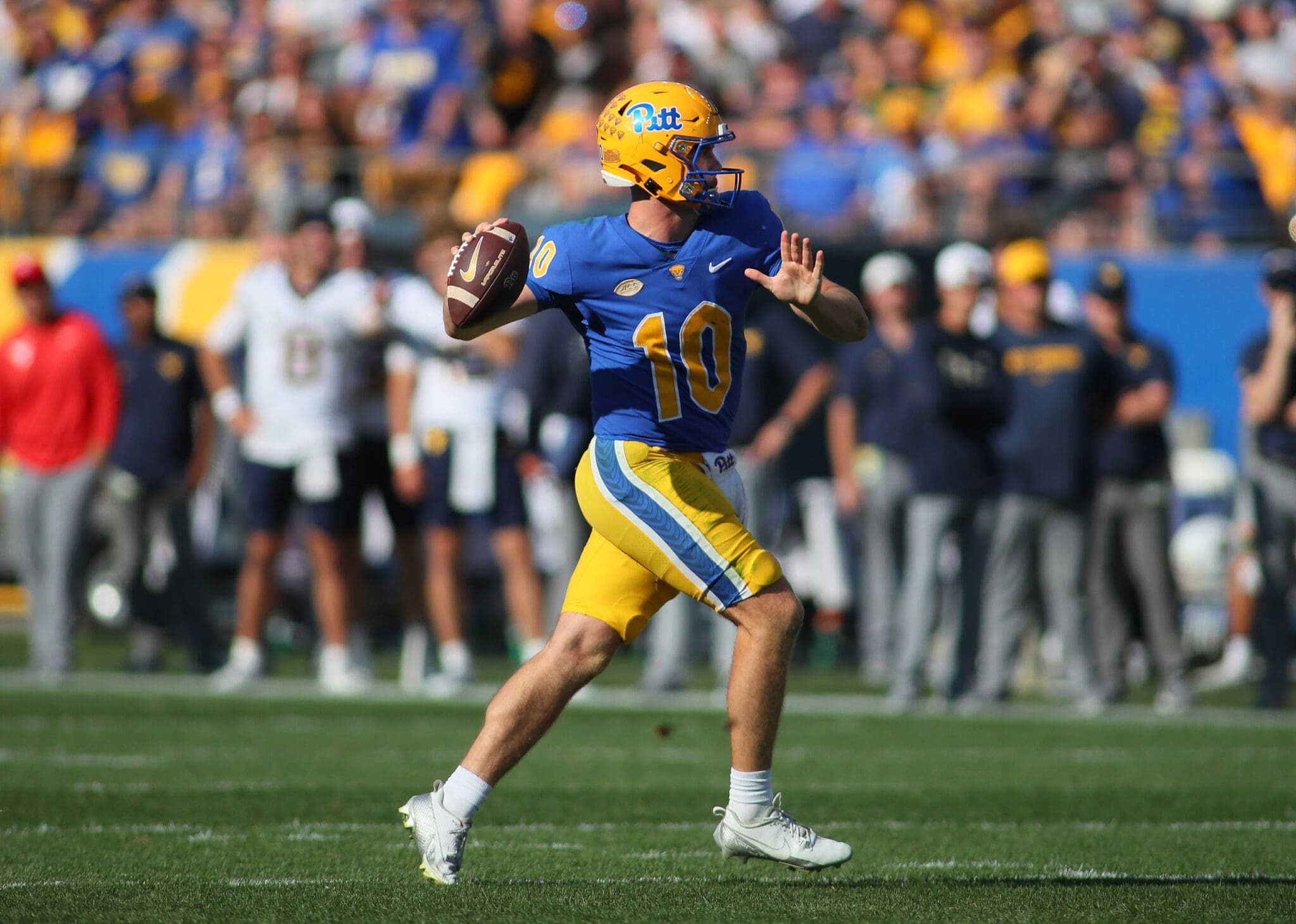 Pitt quarterback Eli Holstein