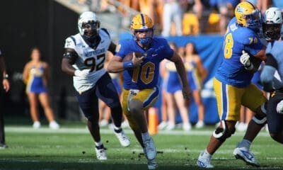 Pitt quarterback Eli Holstein.