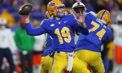 Pitt quarterback Nate Yarnell.