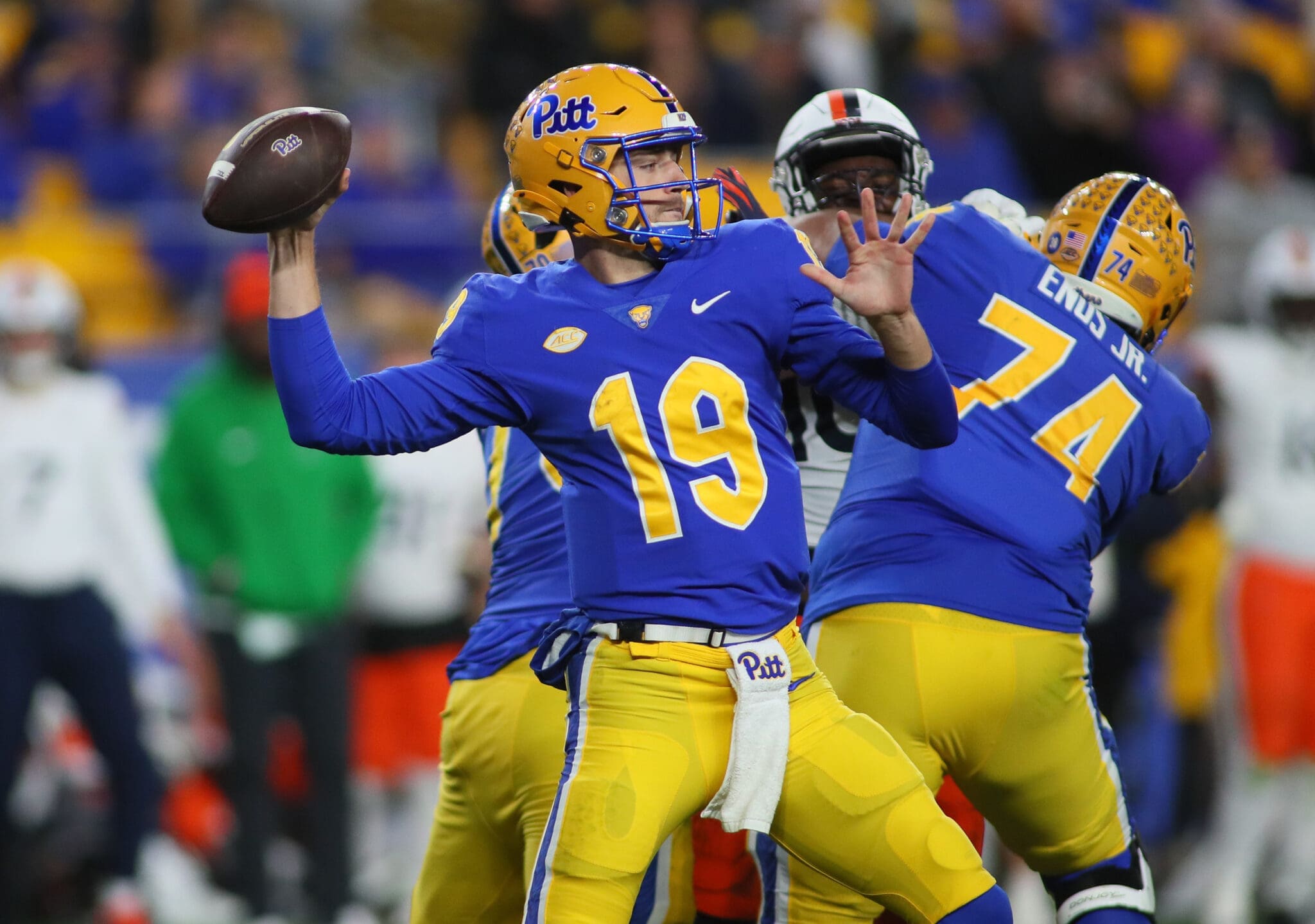 Pitt quarterback Nate Yarnell.