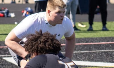 Pitt is an early contender for 2027 three-star offensive lineman Reed Gerken. April 27, 2025 / Nathan Breisinger. PSN.