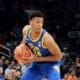 Pitt forward William Jeffress plays against UNC in the ACC Tournament semifinals on Friday, March 15, 2024 at Capital One Arena in Washington, D.C. (Mitchell Northam / Pittsburgh Sports Now)