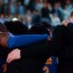 Pitt's basketball team huddles before playing against North Carolina on Wednesday, Feb. 1, 2023 in Chapel Hill. (Mitchell Northam / Pittsburgh Sports Now)