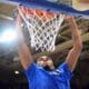 Pitt forward Marlon Barnes, Jr. warms up at Cameron Indoor Stadium in Durham, N.C. before playing against Duke on Jan. 7, 2025. (Mitchell Northam / Pittsburgh Sports Now)