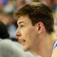 Blue Devils forward Kyle Filipowski as Pitt faces Duke in the ACC Tournament quarterfinals in Greensboro, N.C. on March 9, 2023. (Mitchell Northam / Pittsburgh Sports Now)