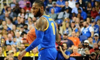 Jamarius Burton as Pitt faces Duke in the ACC Tournament quarterfinals in Greensboro, N.C. on March 9, 2023. (Mitchell Northam / Pittsburgh Sports Now)