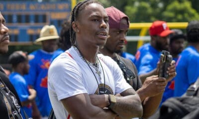 Pittsburgh native Taz Williams Jr. at the 2Tenths Top 150 Camp. June 29, 2025 -- Nathan Breisinger / PSN