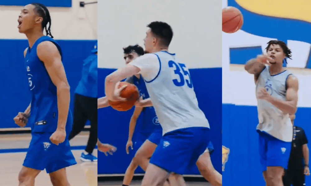 Pitt basketball showed off Amsal Delalic, Jaland Lowe, Guillermo Diaz-Graham, and Cam Corhen dishing out assists to their teammates.