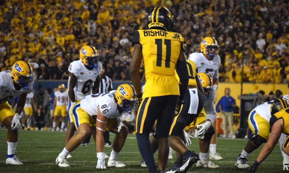 Former West Virginia defensive back Beanie Bishop Jr. vs. Pitt in the Backyard Brawl