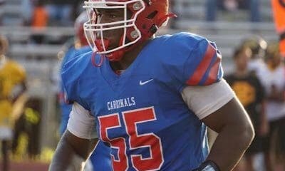 Pitt class of 2024 commit defensive line commit Francis Brewu.