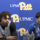 Prior to the game, Pitt's Cam Corhen and Guillermo Diaz Graham met with the media at the Petersen Events Center.