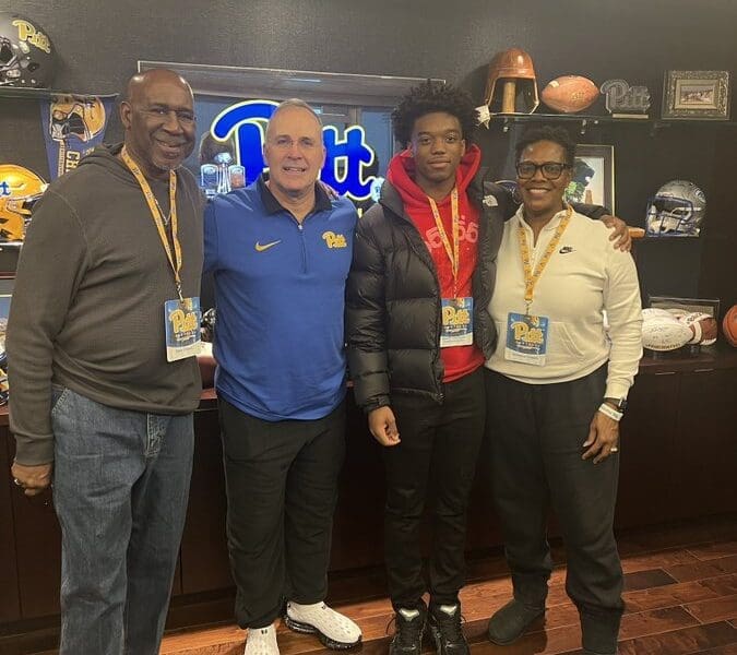 Xavier Jackson during a visit to Pitt in January. Photo courtesy of Xavier Jackson.