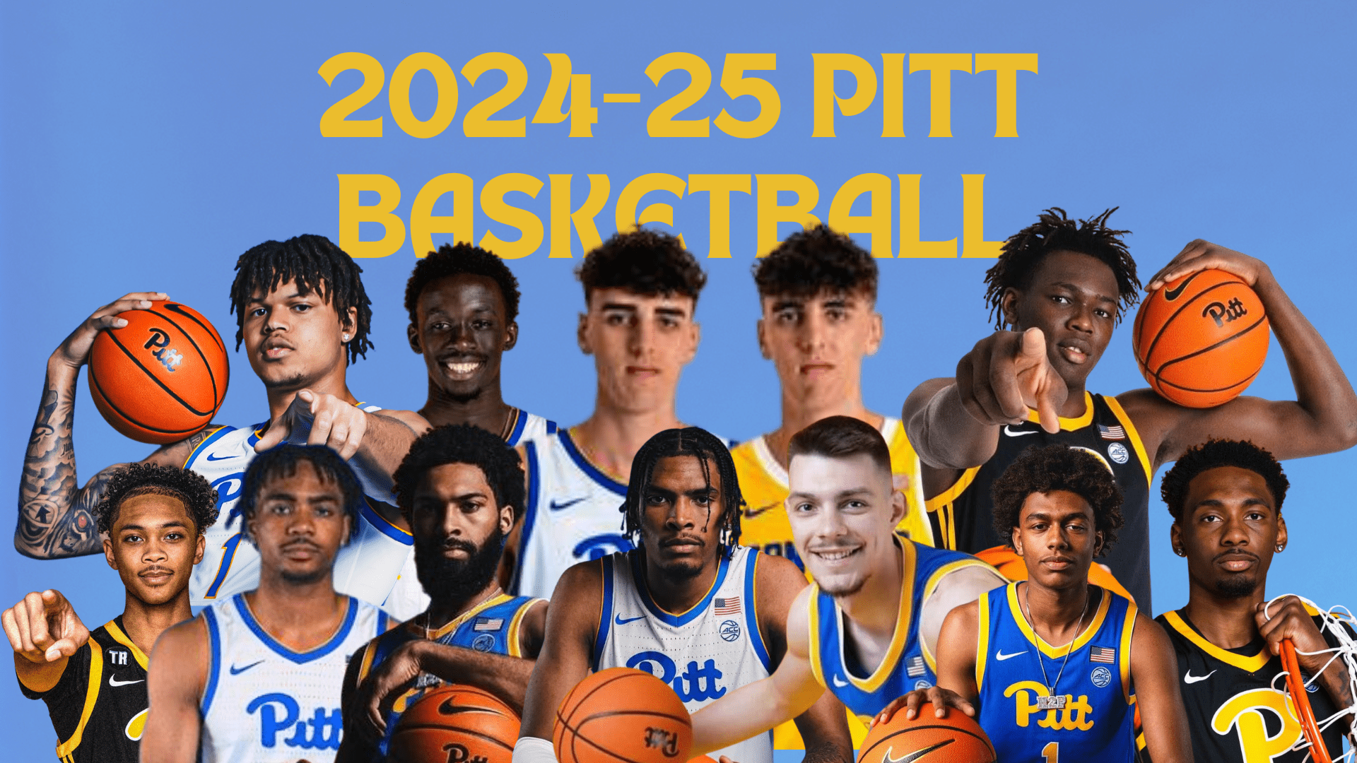 PITT BASKETBALL 2024-25 ROSTER, WITH HEIGHTS, NUMBERS, HOMETOWNS